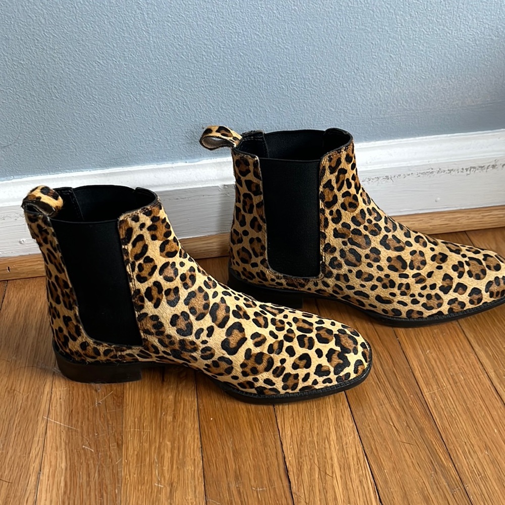 Leopard Chelsea Boots